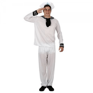 DISFRAZ MARINERO BLANCO TALLA M-L HOMBRE