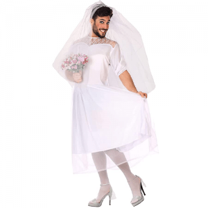 DISFRAZ NOVIA TALLA M-L HOMBRE