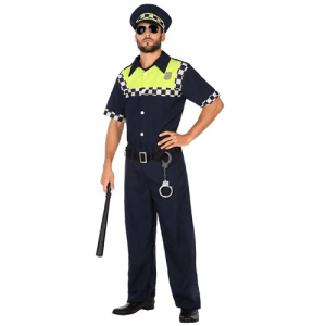 DISFRAZ POLICIA TALLA M-L HOMBRE