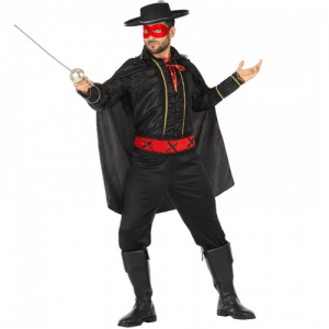 DISFRAZ ZORRO TALLA M-L HOMBRE