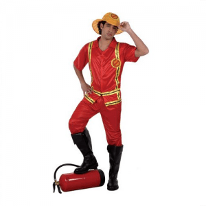 DISFRAZ BOMBERO TALLA XS/S HOMBRE