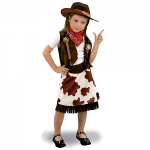 DISFRAZ VAQUERA TALLA 10-12 AÑOS NIÑA