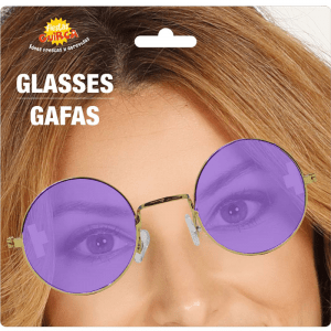 GAFAS HIPPIE COLOR MORADO