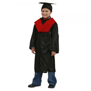 DISFRAZ GRADUACION ROJO TALLA 10-12 AÑOS NIÑO