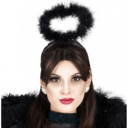 DIADEMA DE ANGEL NEGRO