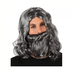 PELUCA CON BARBA CANOSA ADULTO