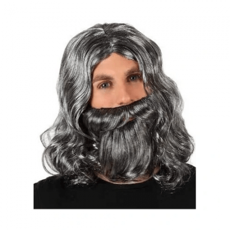 PELUCA CON BARBA CANOSA ADULTO