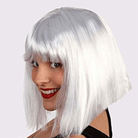 PELUCA CORTA BLANCA ADULTO