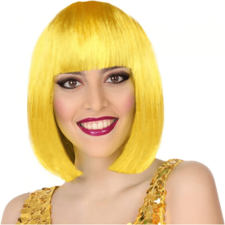 PELUCA MEDIA MELENA RUBIA ADULTO