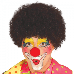 PELUCA PAYASO CASTAÑA ADULTO