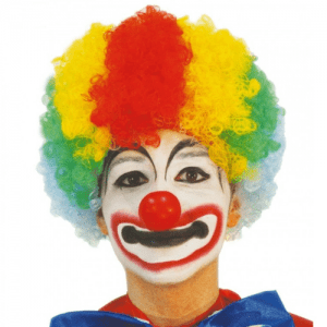 PELUCA PAYASO MULTICOLOR ADULTO
