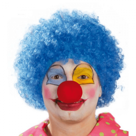 PELUCA PAYASO AZUL TURQUESA ADULTO