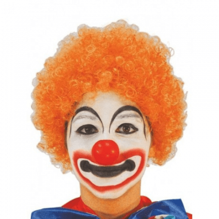 PELUCA PAYASO NARANJA ADULTO
