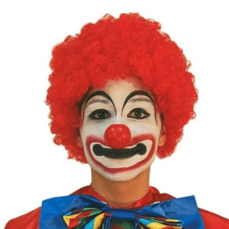 PELUCA PAYASO ROJA ADULTO