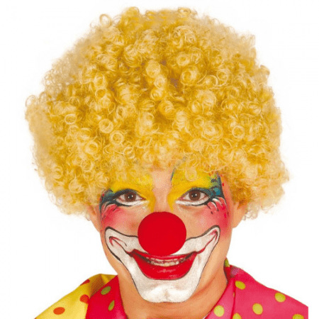 PELUCA PAYASO RUBIA ADULTO