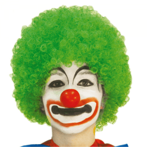 PELUCA PAYASO VERDE ADULTO