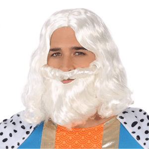 PELUCA BLANCA DE REY MAGO ADULTO