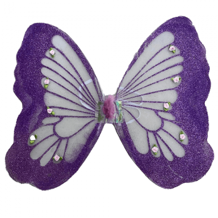 ALAS DE MARIPOSA MORADAS 42 CM