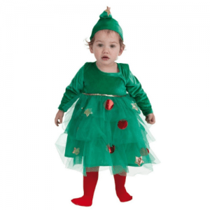 DISFRAZ ARBOL DE NAVIDAD TALLA HASTA 18 MESES NIÑA