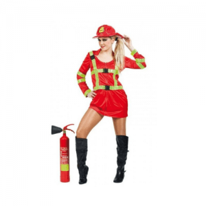 DISFRAZ BOMBERA MUJER TALLA UNICA