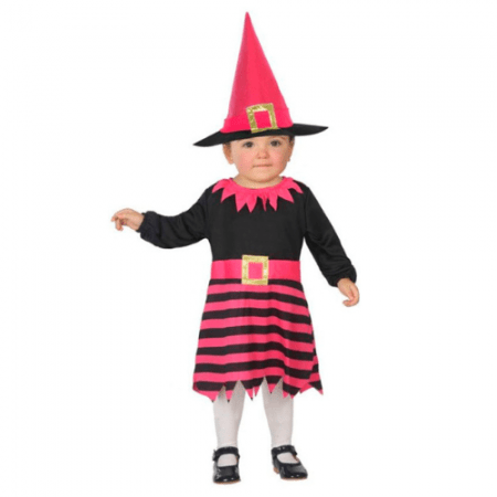 DISFRAZ DE BRUJA ROSA TALLA 6-12 MESES NIÑA