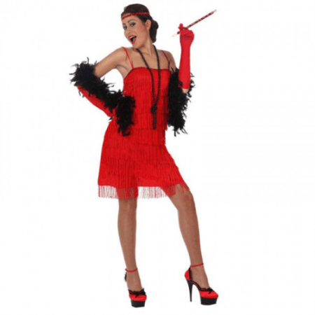 DISFRAZ DE CHARLESTÓN TALLA M-L MUJER