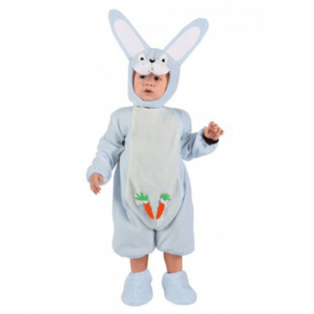 DISFRAZ CONEJO AZUL TALLA 0-6 MESES NIÑO