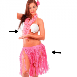 CONJUNTO HAWAIANA ROSA