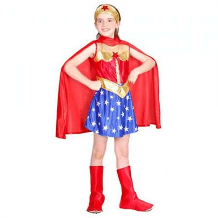 DISFRAZ HEROINA TALLA 7-9 AÑOS NIÑA