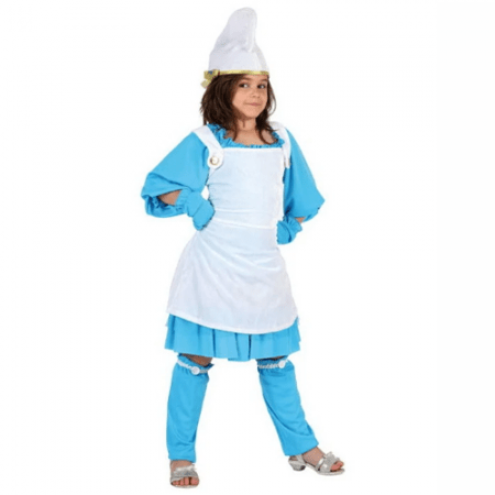 DISFRAZ PITUFO TALLA 7-9 AÑOS NIÑA