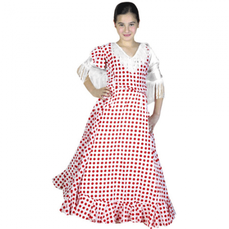 DISFRAZ SEVILLANA TALLA 7-9 AÑOS NIÑA