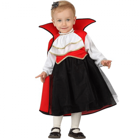 DISFRAZ DE VAMPIRESA NIÑA BEBE