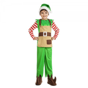 DISFRAZ ELFO DE NAVIDAD TALLA 3-4 AÑOS NIÑO