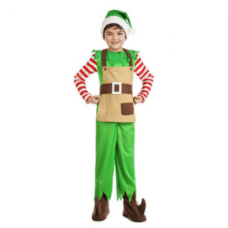 DISFRAZ ELFO DE NAVIDAD TALLA 3-4 AÑOS NIÑO