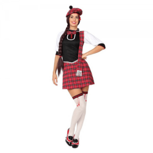 DISFRAZ DE ESCOCESA TALLA M/L MUJER