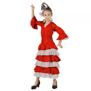 DISFRAZ FLAMENCA TALLA 5-6 AÑOS NIÑA