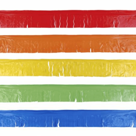 GUIRNALDA DE FLECOS DE PLASTICO
