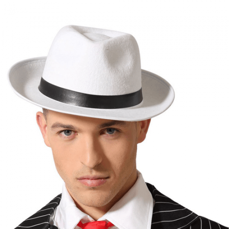 SOMBRERO GANSTER BLANCO FIELTRO