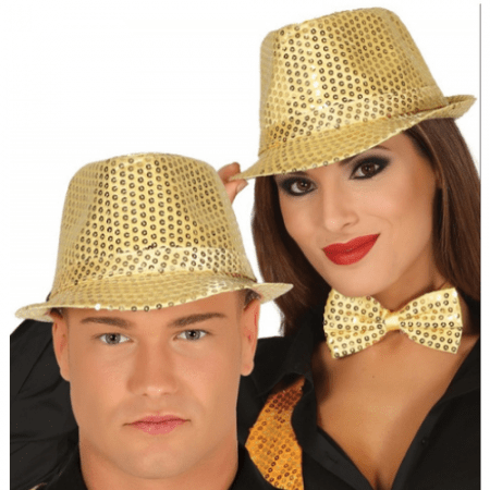 GORRO LENTEJUELAS ORO