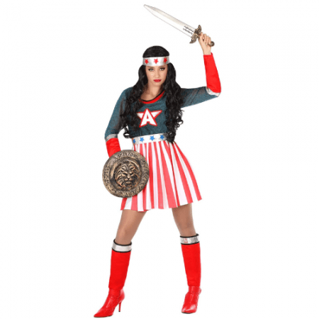 DISFRAZ HEROINA DE COMIC TALLA M/L MUJER