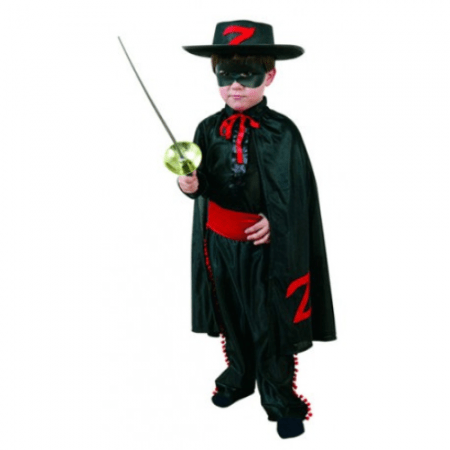 DISFRAZ DE HEROE ENMASCARADO TALLA 5-6 AÑOS NIÑO