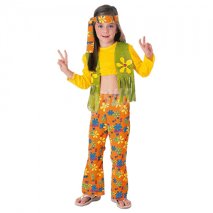 DISFRAZ HIPPIE TALLA 3-4 AÑOS NIÑA