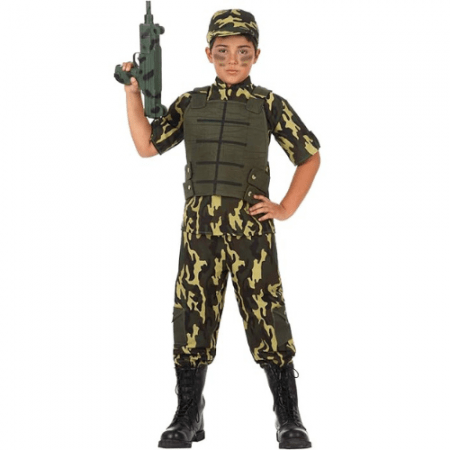 DISFRAZ MILITAR TALLA 5-6 AÑOS NIÑO