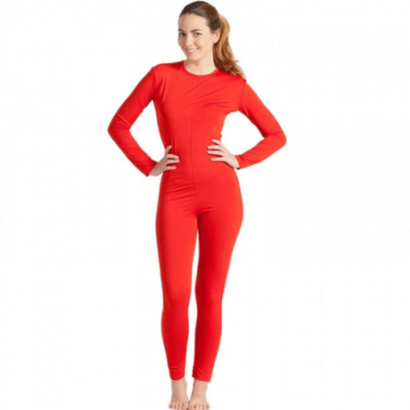DISFRAZ DE MONO SPANDEX ROJO TALLA M/L MUJER