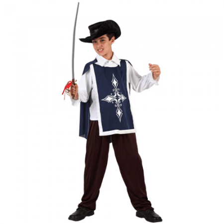 DISFRAZ MOSQUETERO TALLA 7-9 AÑOS NIÑO