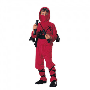 DISFRAZ NINJA ROJO TALLA 3-4 AÑOS NIÑO