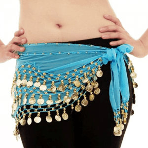 PAÑUELO DE DANZA ÁRABE AZUL