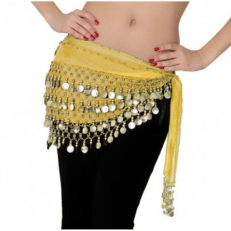 PAÑUELO DE DANZA ARABE DORADO