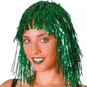 PELUCA BRILLANTE VERDE