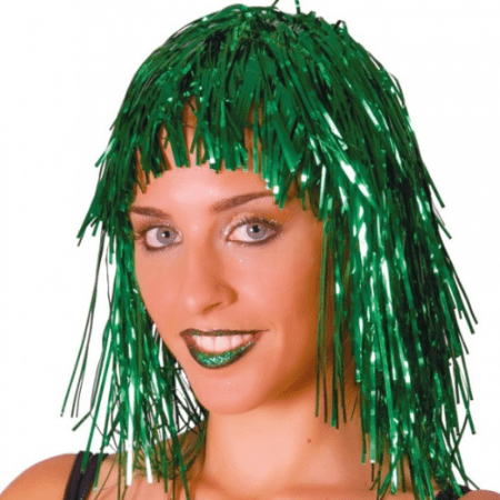 PELUCA BRILLANTE VERDE